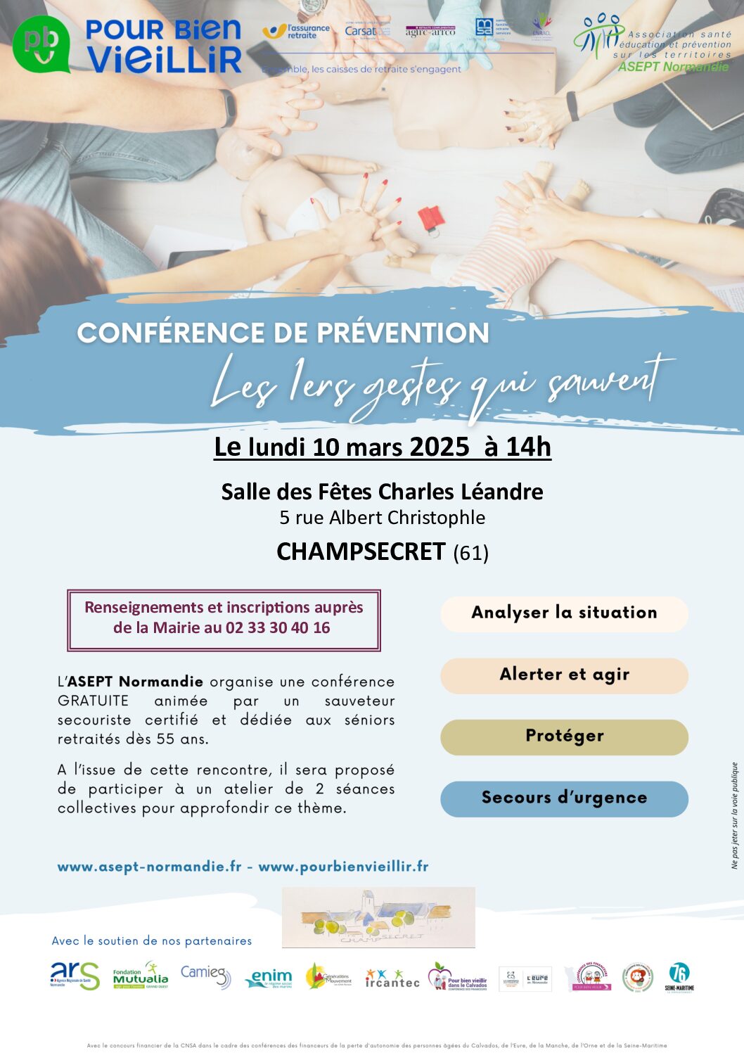 Read more about the article Conférence et ateliers : Les 1ers gestes qui sauvent